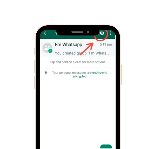 Hide Groups in FM WhatsApp APK Step 1